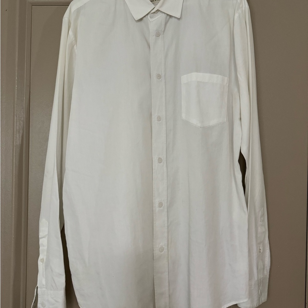 Marc Jacobs White Snap Button Down Shirt - image 1